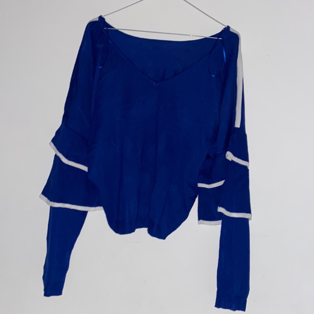 Dark Blue LOVE Blouse